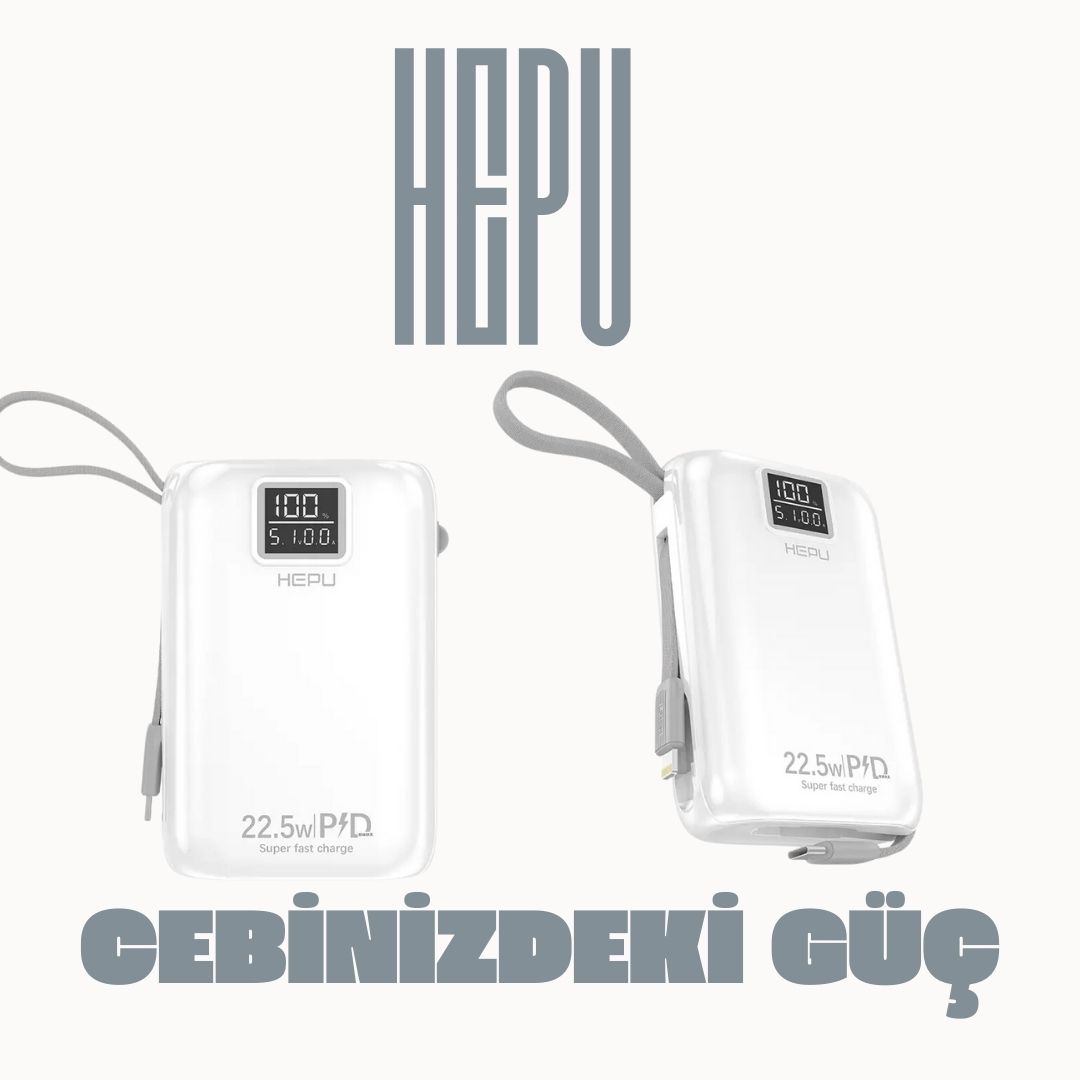 HEPU%20Hp%20A-02%2020.000%20mAh%20Power%20Bank%2022.5%20W%20PD%20Hızlı%20Şarj