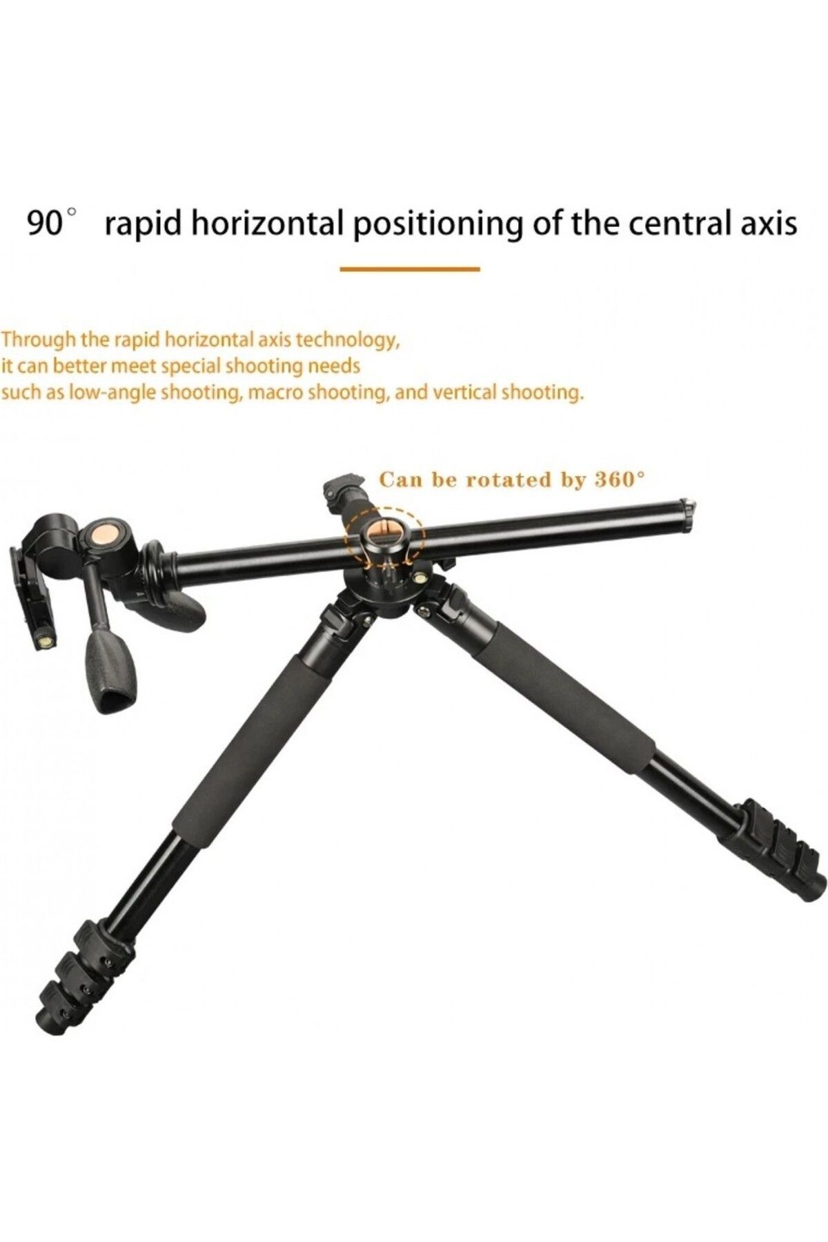 T06%20Profesyonel%20Tripod%20190%20cm%20Yatay%20Kullanım%20Fonksiyonlu%20Panoromik%20360%20Derece%20Dönebilir%20Monopod