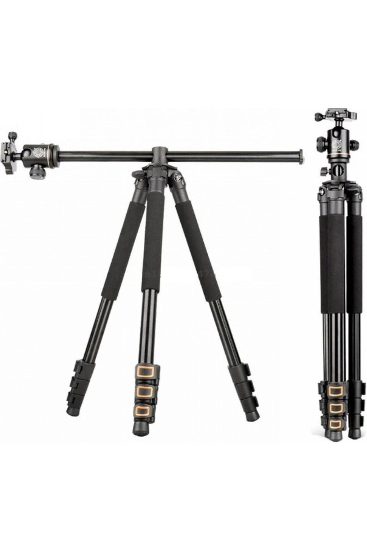 T07%20Profesyonel%20Tripod%20200%20cm%20Yatay%20Kullanım%20Fonksiyonlu%20Panoromik%20Kafa%20360%20Derece%20Dönebilir