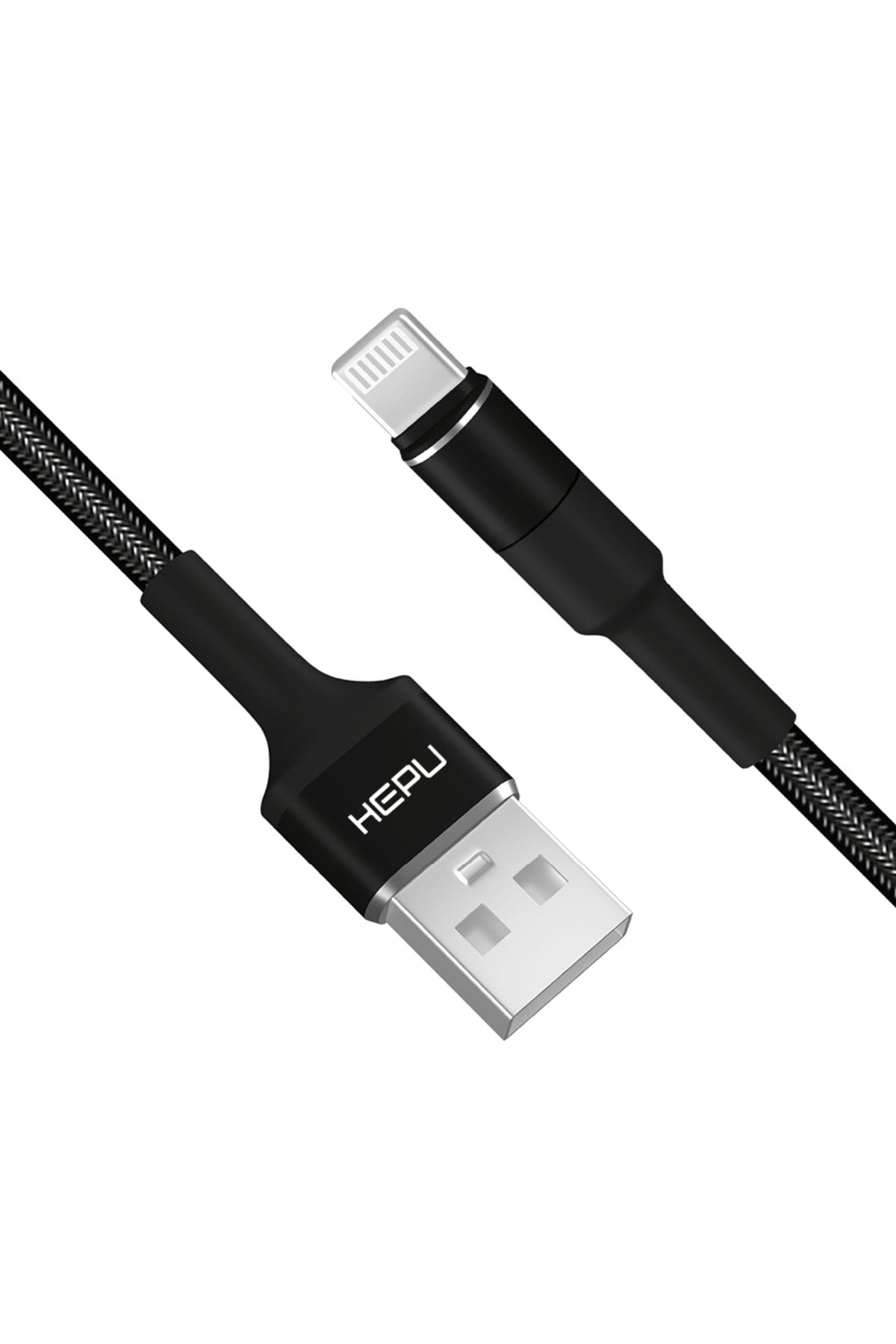 Hp-416%20Solid%20Usb%20-%20Iph%20Lightning%20Qc3.0%203.1a%20Şarj%20Kablosu%201mt%20Siyah