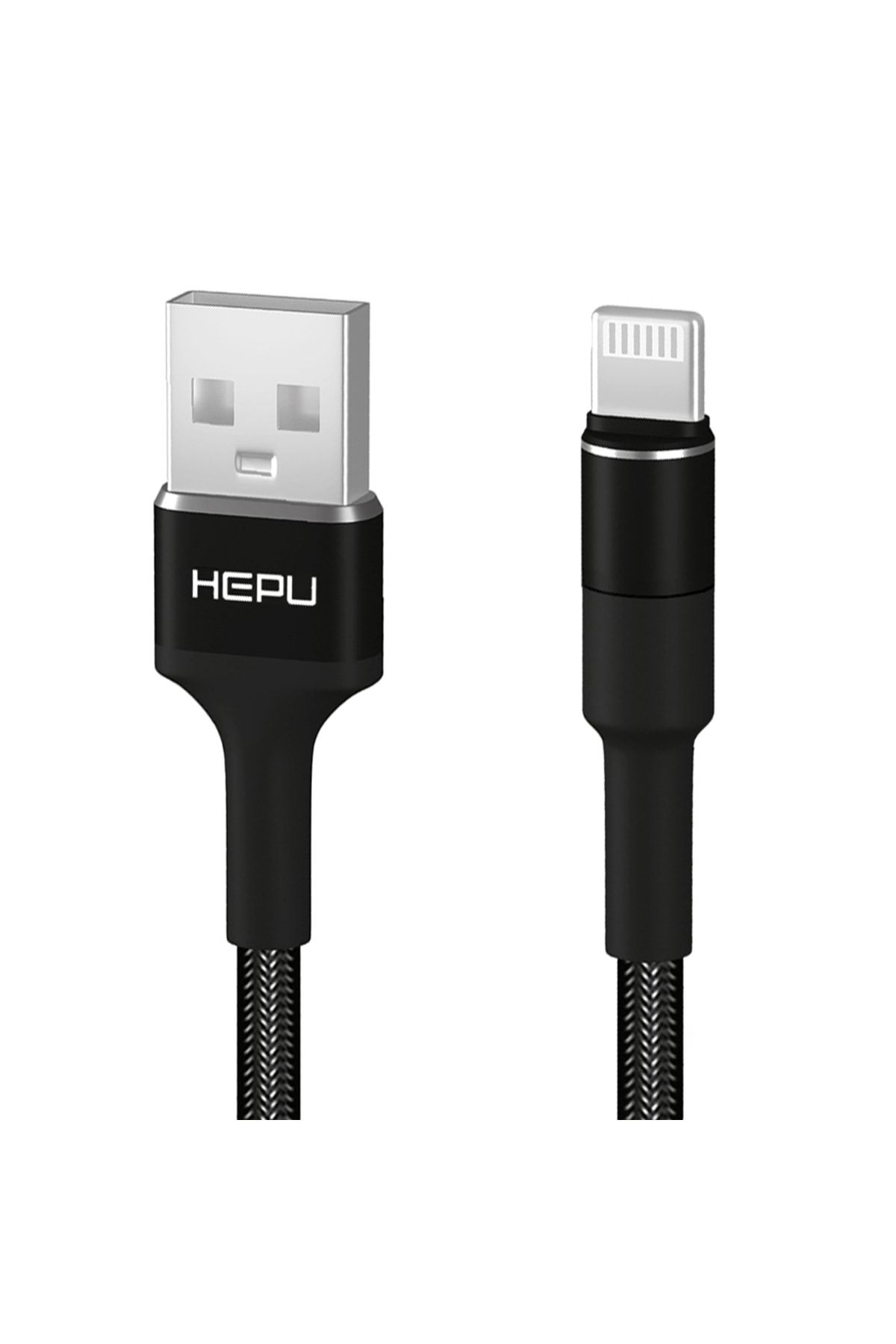 Hp-416%20Solid%20Usb%20-%20Iph%20Lightning%20Qc3.0%203.1a%20Şarj%20Kablosu%201mt%20Siyah