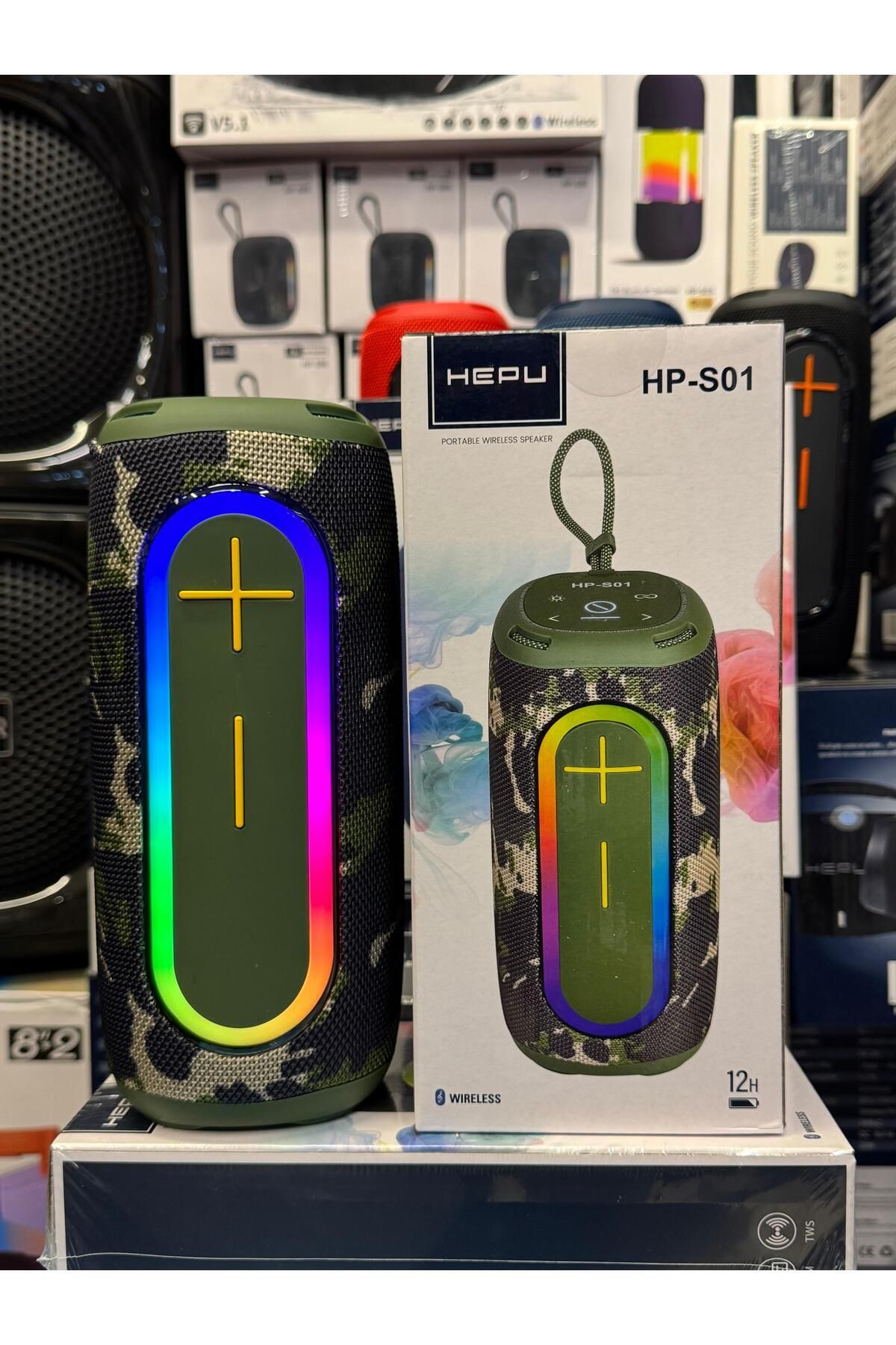 HP-S01%20Taşınabilir%20Şarjlı%20Bluetooth%20Hoparlör%20%203000%20Mah%20Rgb%20Aux.usb.tf%2020w%20Rms%20TWS%20Type-c%20Şarj