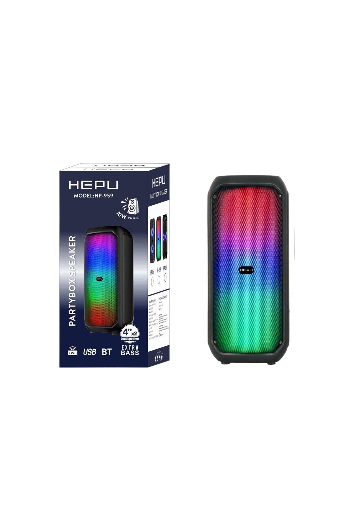 HP%20959%20Taşınabilir%20Şarjlı%20Rgb%20Bluetooth%20Hoparlör%20Extra%20Bass%20Performans