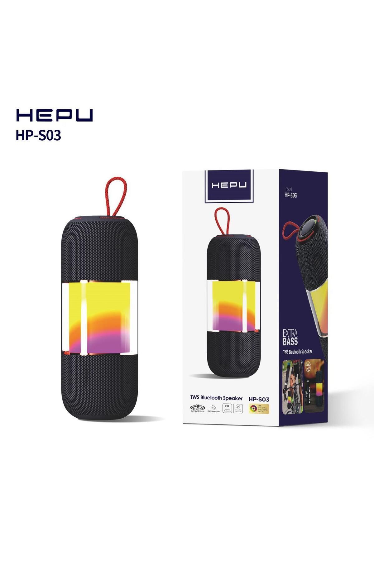 Hp%20S03%20Taşınabilir%20Şarjlı%20Rgb%20Bluetooth%20Hoparlör%20High%20Sound%20Ultra%20Bass%204000%20Mah