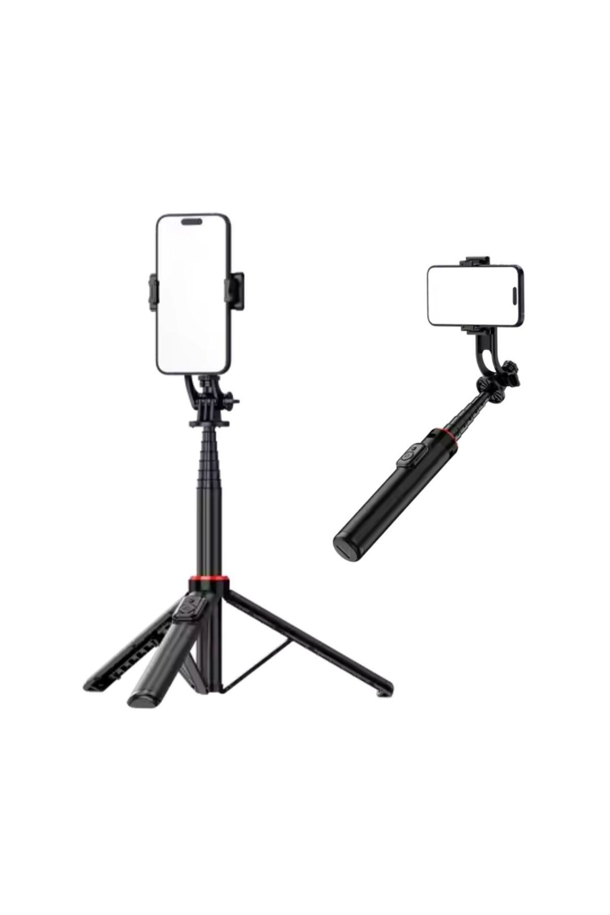 Hepu%20Hp%20T12%20Stabil%20Tripod%20Bluetooth%20Selfie%20Çubuğu%20Ayarlanabilir%20Uzunluk%20150%20Cm%20ios%20android%20uyumlu