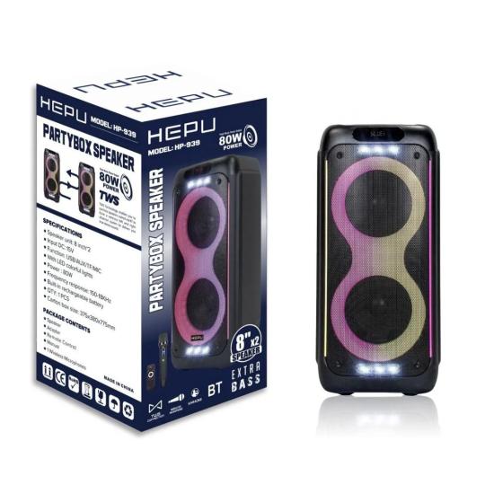 Hepu  HP 939 Taşınabilir Bluetooth Hoparlör 80 W 