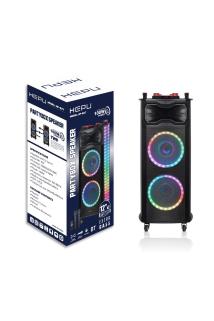 HP927 Taşınabilir Şarjlı Bluetooth Kule Tipi Parti Hoparlörü 12 inc *2 Ultra bass RMS 100w