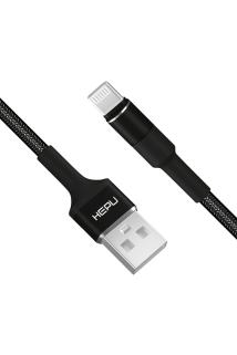 Hp-416 Solid Usb - Iph Lightning Qc3.0 3.1a Şarj Kablosu 1mt Siyah