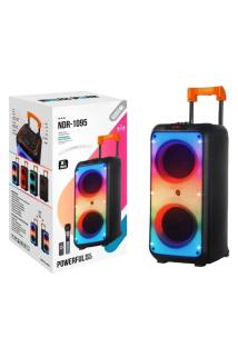 Boomboxtr Ndr 1095 Şarjlı Taşınabilir Bluetooth Parti Hoparlörü 2*8 inc Karaoke